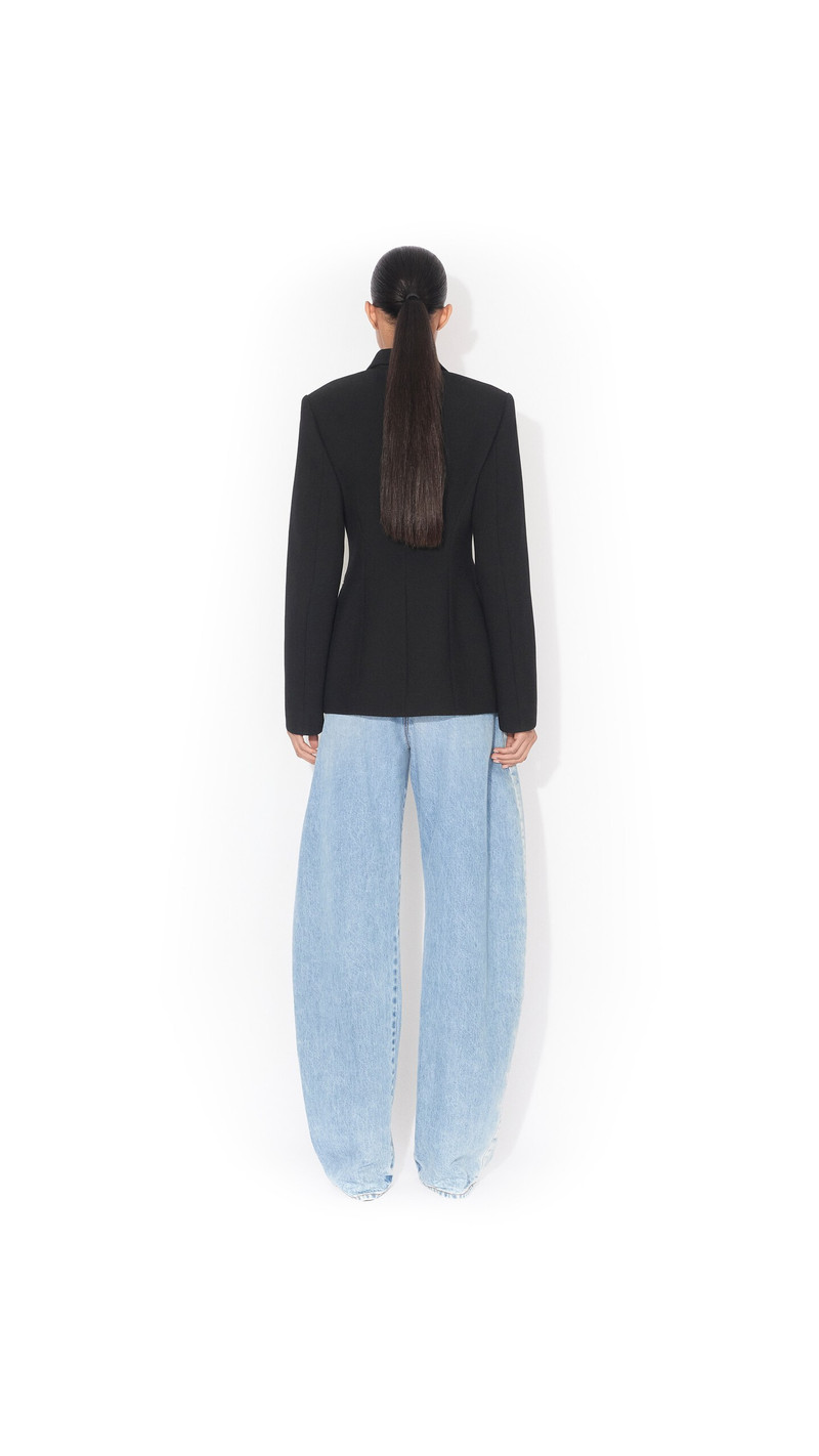 Alaïa WOOL CREPE CINCHED BLAZER outlook