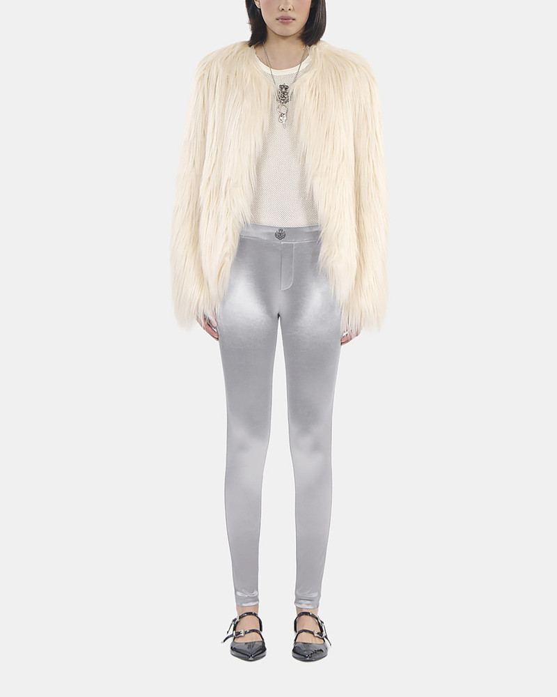 SILVER SATIN LEGGINGS 5