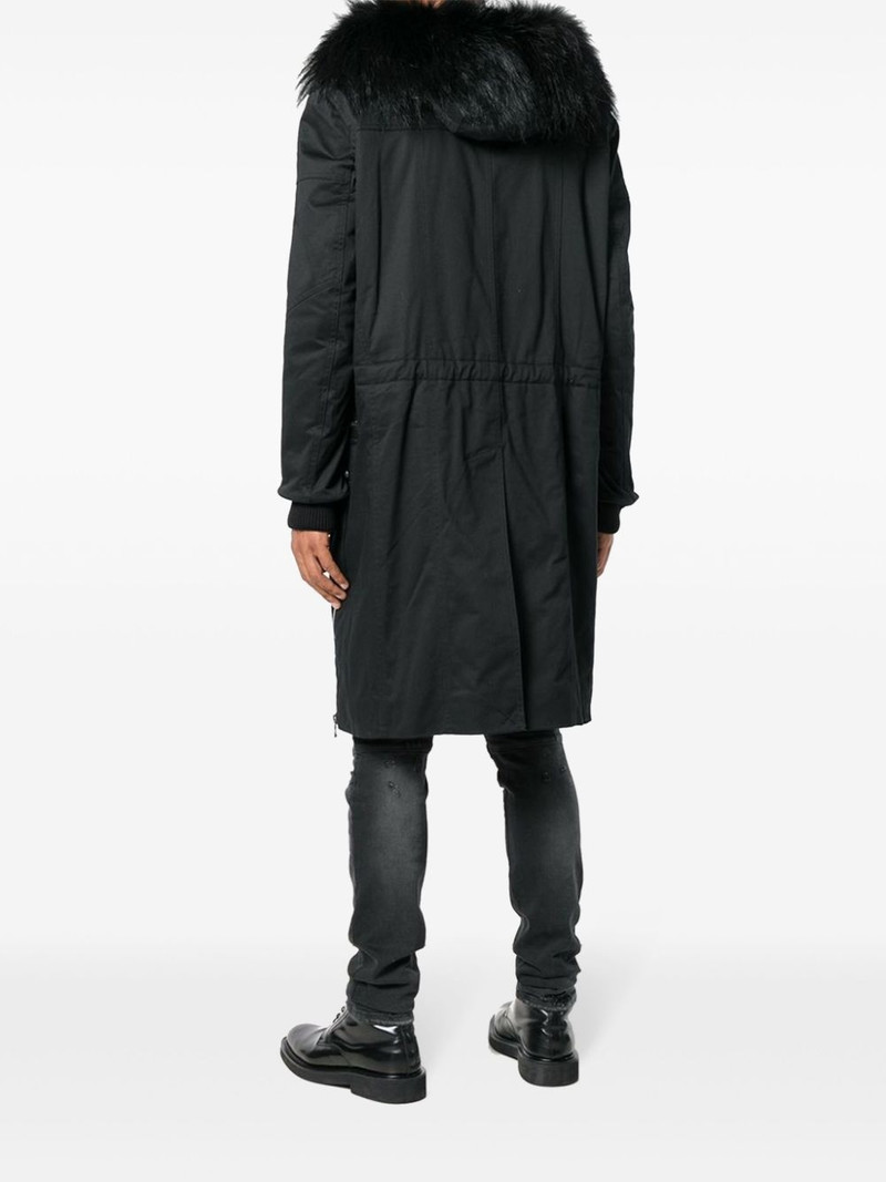 faux-fur trim parka 4