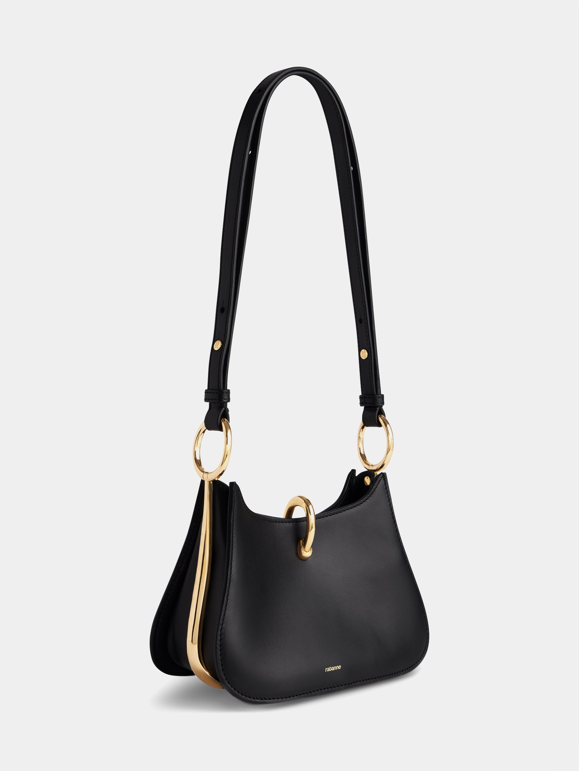 SMALL RING LEATHER BAG - 2