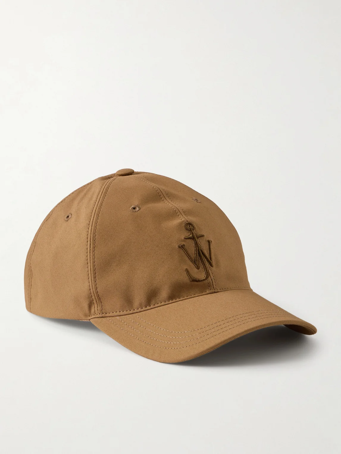 Logo-Embroidered Corduroy-Trimmed Waxed Cotton Baseball Cap - 1