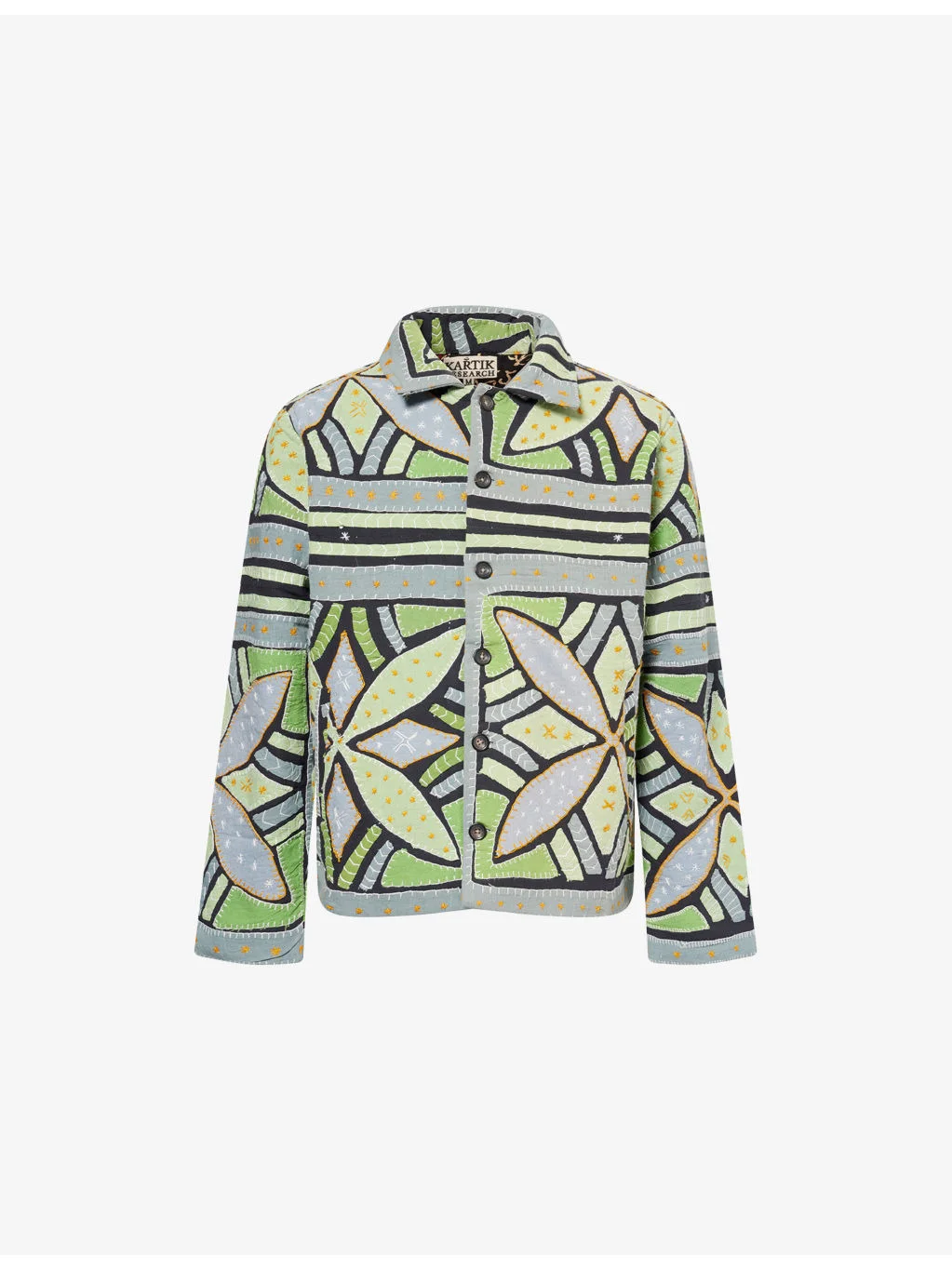 Godhadi Quilt Embroidered Cotton Jacket - 1