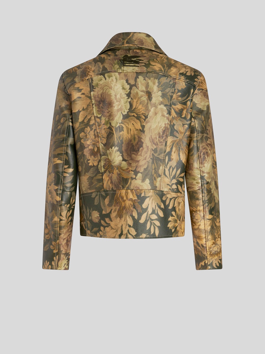 FOLIAGE LEATHER JACKET - 5