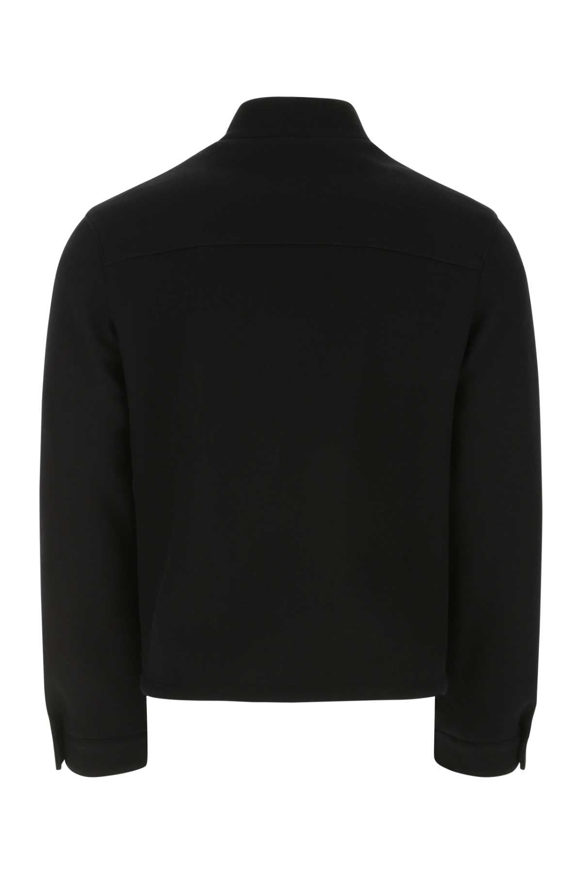 Prada Men Black Felt Jacket - 2