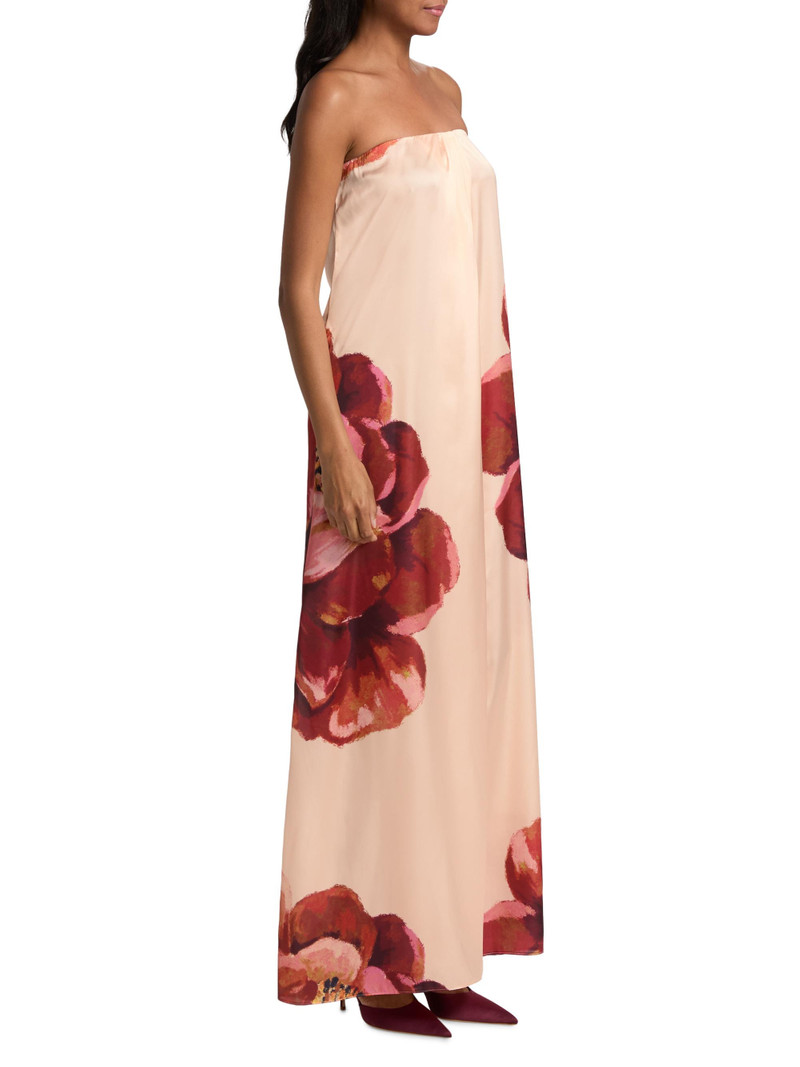 Women's Divina Peony Strapless Maxi Dress - Peony Love 4