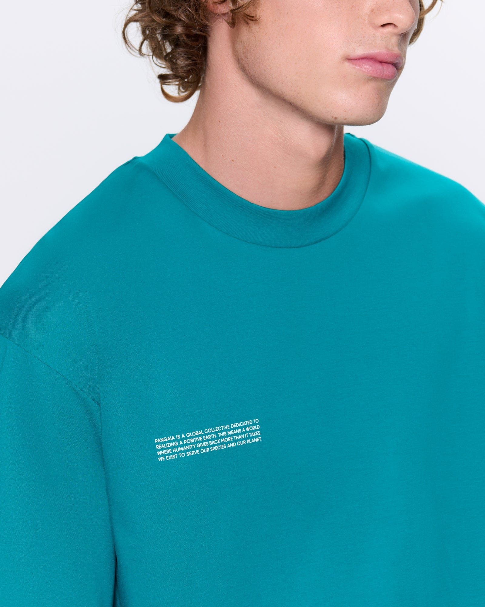 Mens Interlock Oversized T-Shirt - Malachite Green - 4