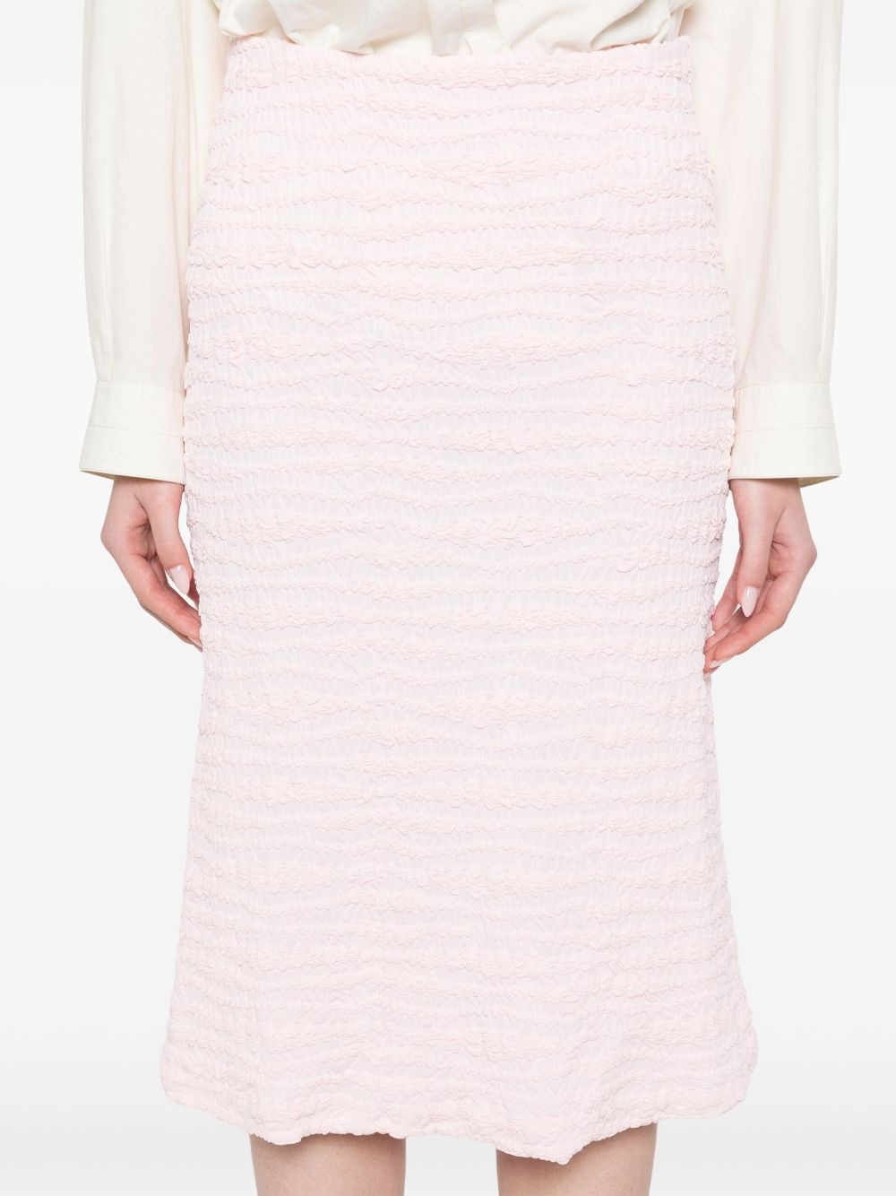 crepe jersey midi skirt - 5