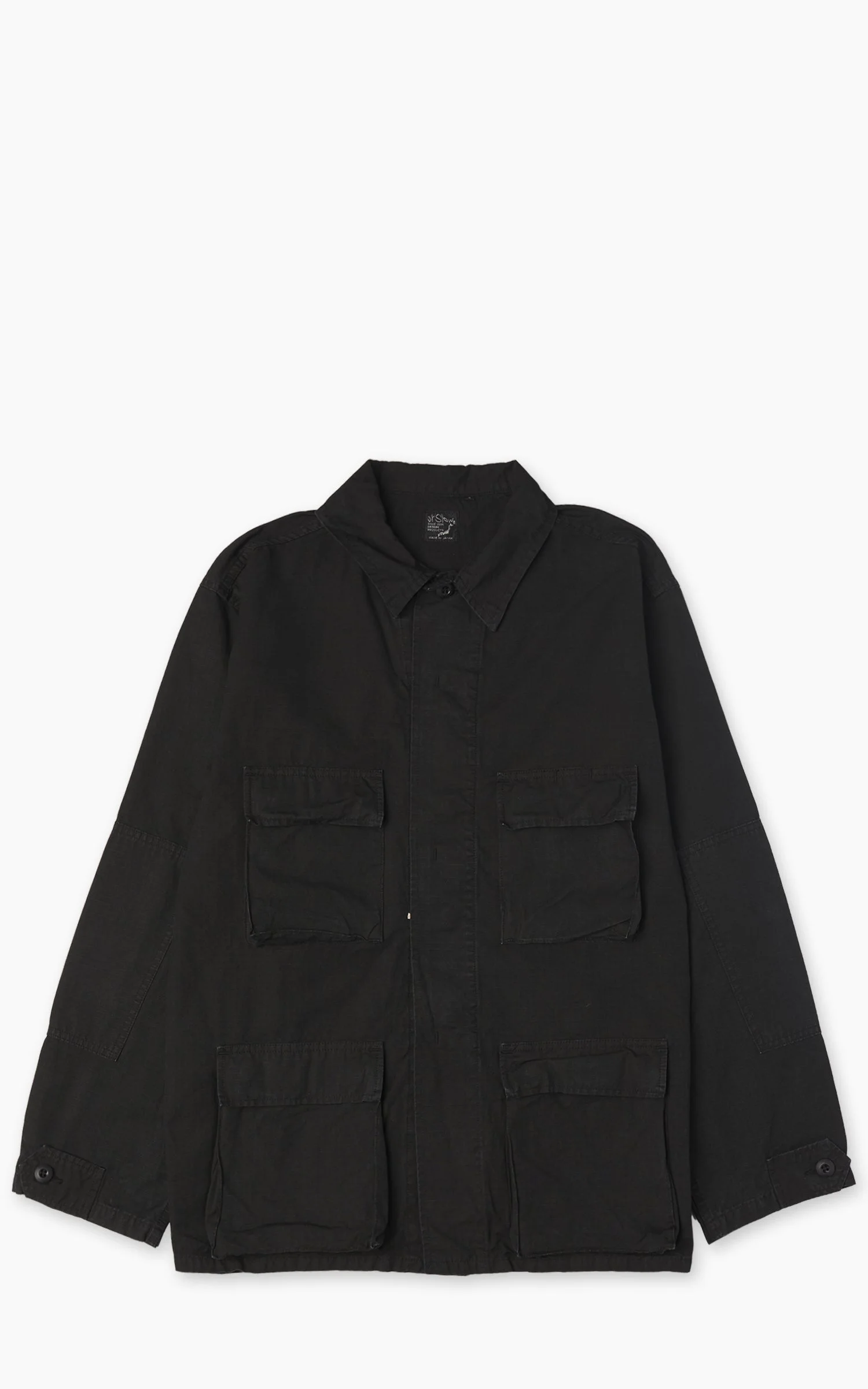 ORSLOW BDU JACKET WASHED BLACK STONE - 1