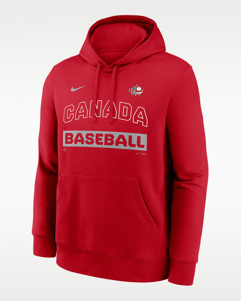 Canada National Baseball Team 2026 World Baseball Classic Club Men's Nike Pullover Hoodie 1