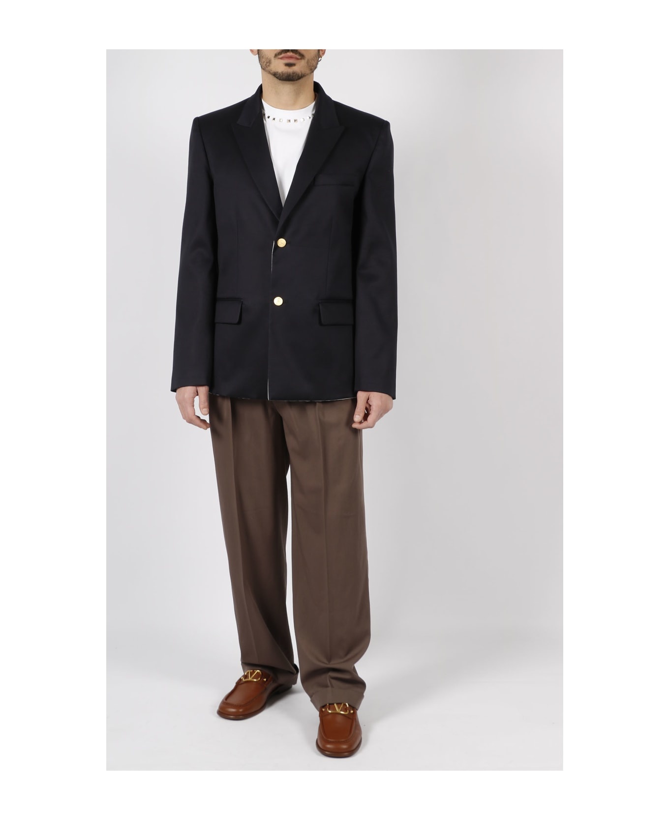 Classic Buttoned Blazer - 2