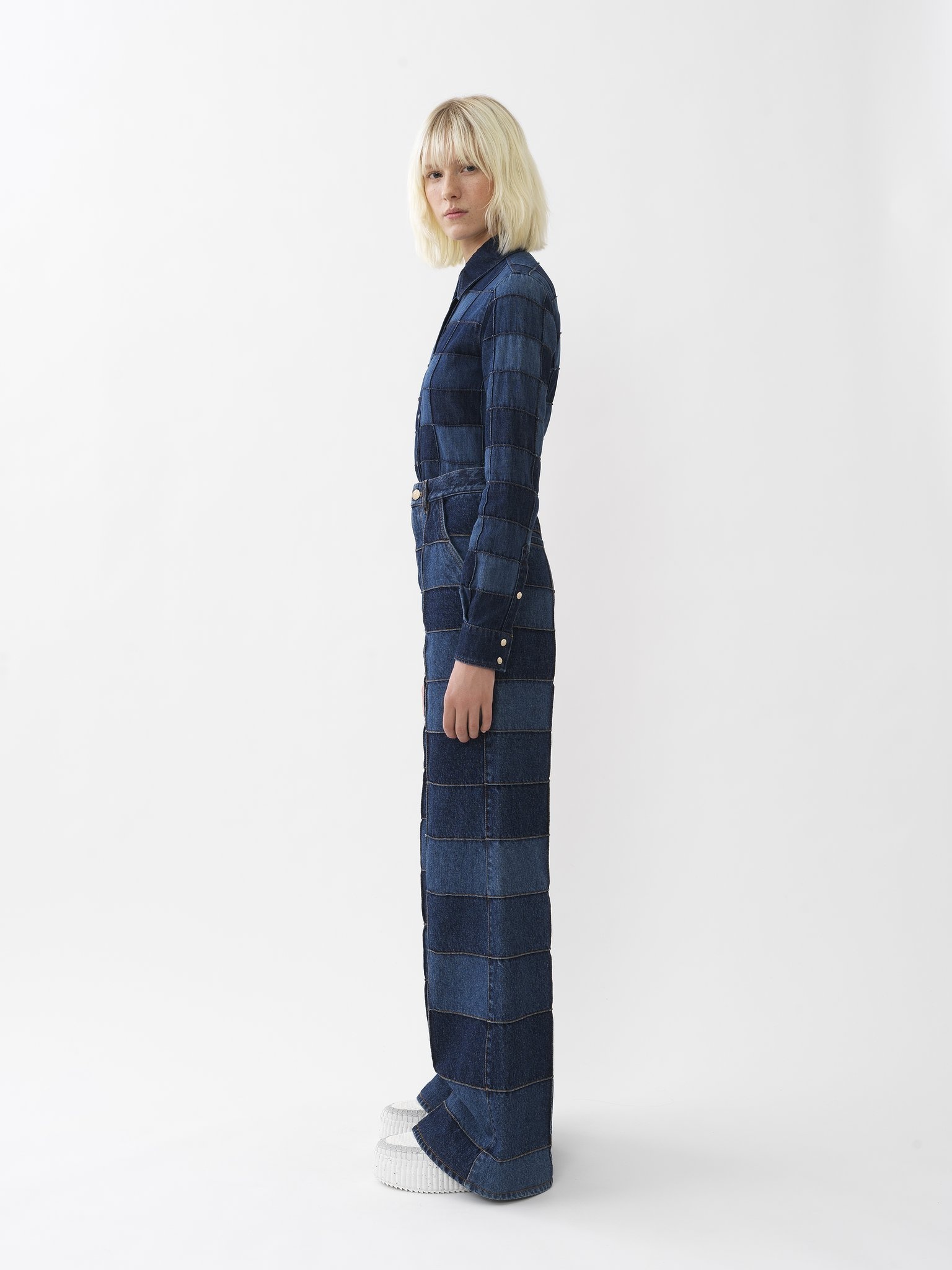 PATCHWORK DENIM SHIRT - 6