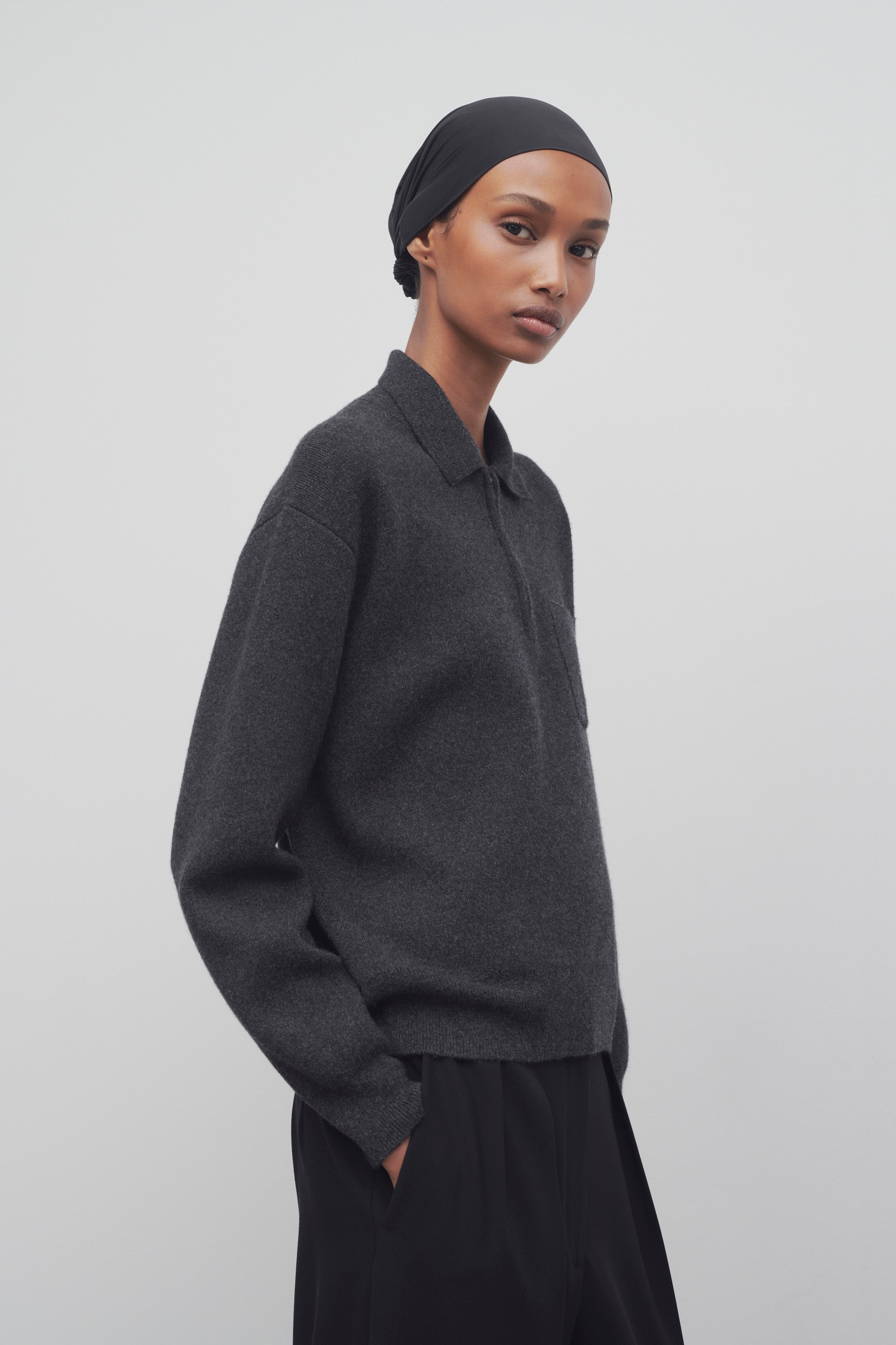 Halvar Polo Sweater in Cashmere - 4