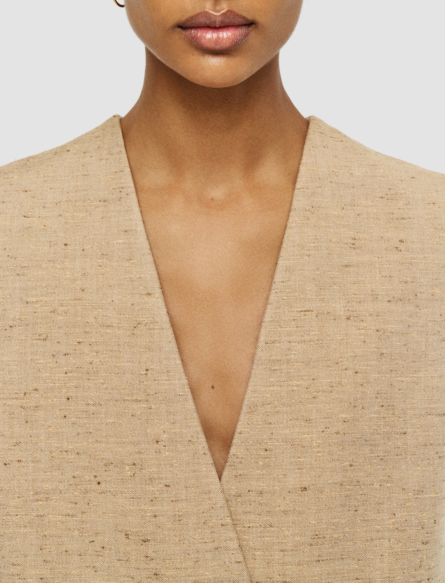 Speckled Silk Linen Arago Waistcoat - 5