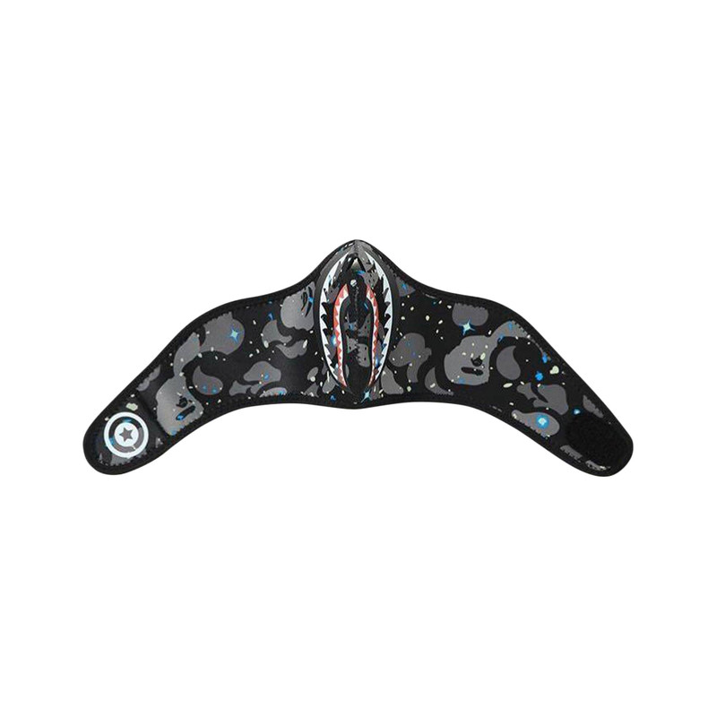 BAPE Space Camo Shark Mask 'Black' - 1