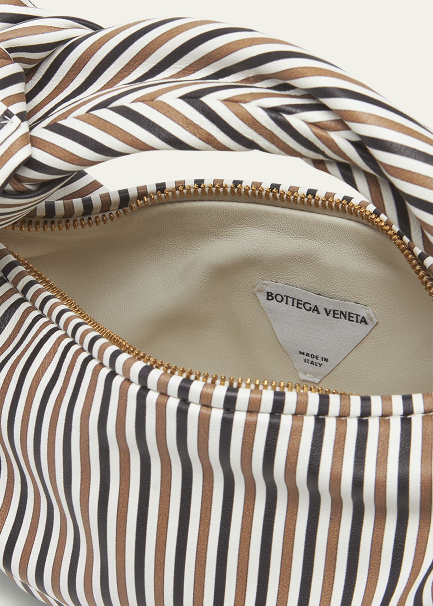 Jodie Mini Shirt Stripe-Print Top-Handle Bag - 4
