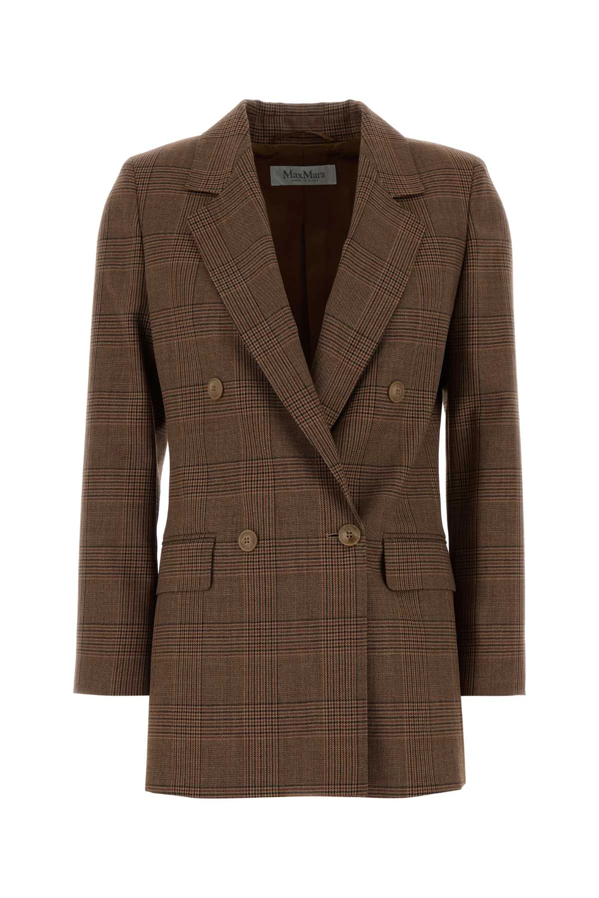 Max Mara Women Embroidered Glencheck Astrale Blazer - 1