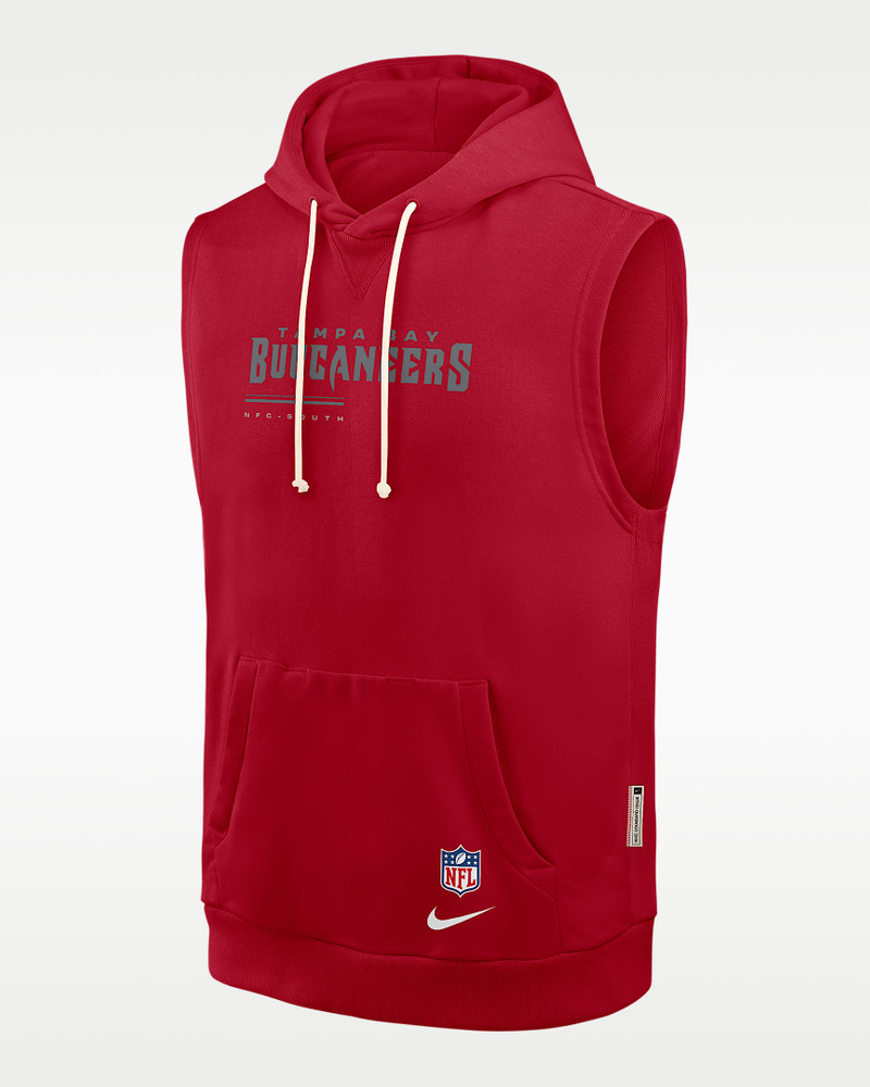 Tampa Bay Buccaneers Sideline Men's Nike Dri-FIT NFL Sleeveless Pullover Hoodie 1