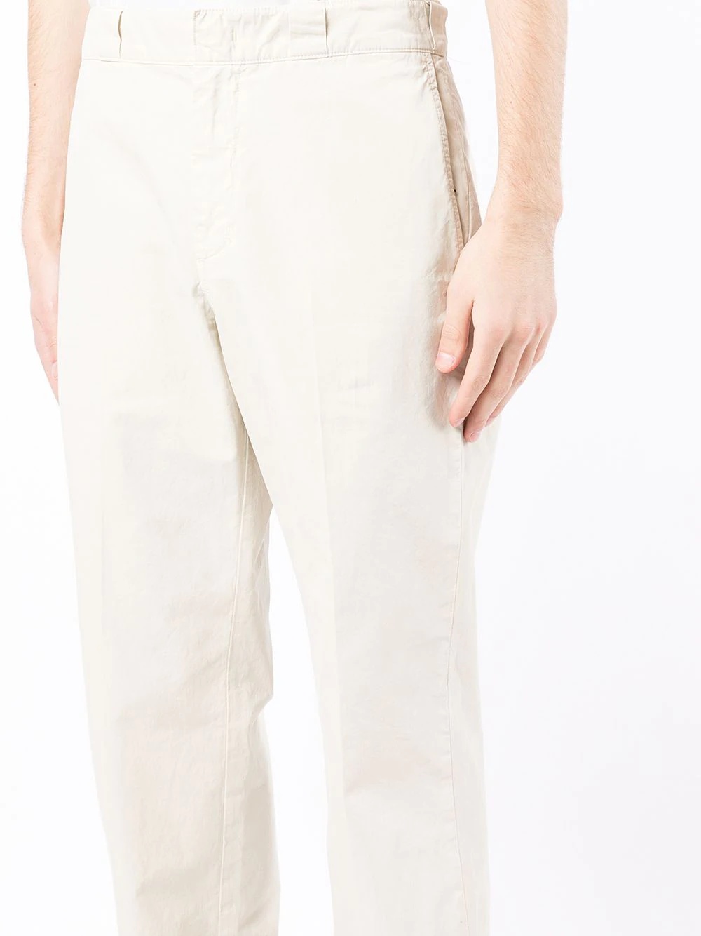 mid-rise straight-leg chinos - 5