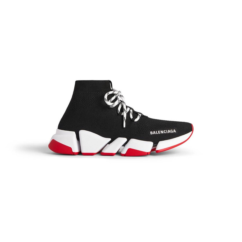 Men's Speed 2.0 Lace-up Recycled Knit Sneaker in Black - 1