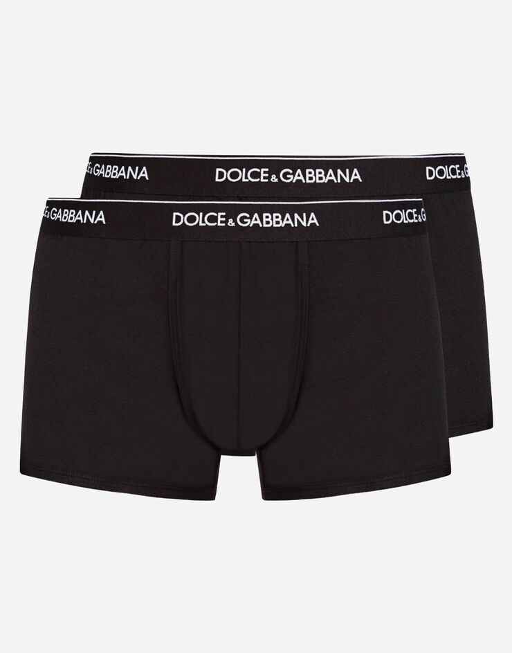 Bi-pack boxers in stretch cotton - 1