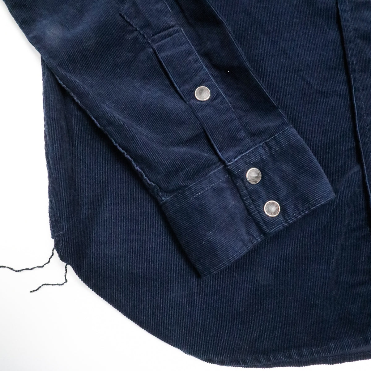 2230 Corduroy Curved Pocket Shirt Navy - 4
