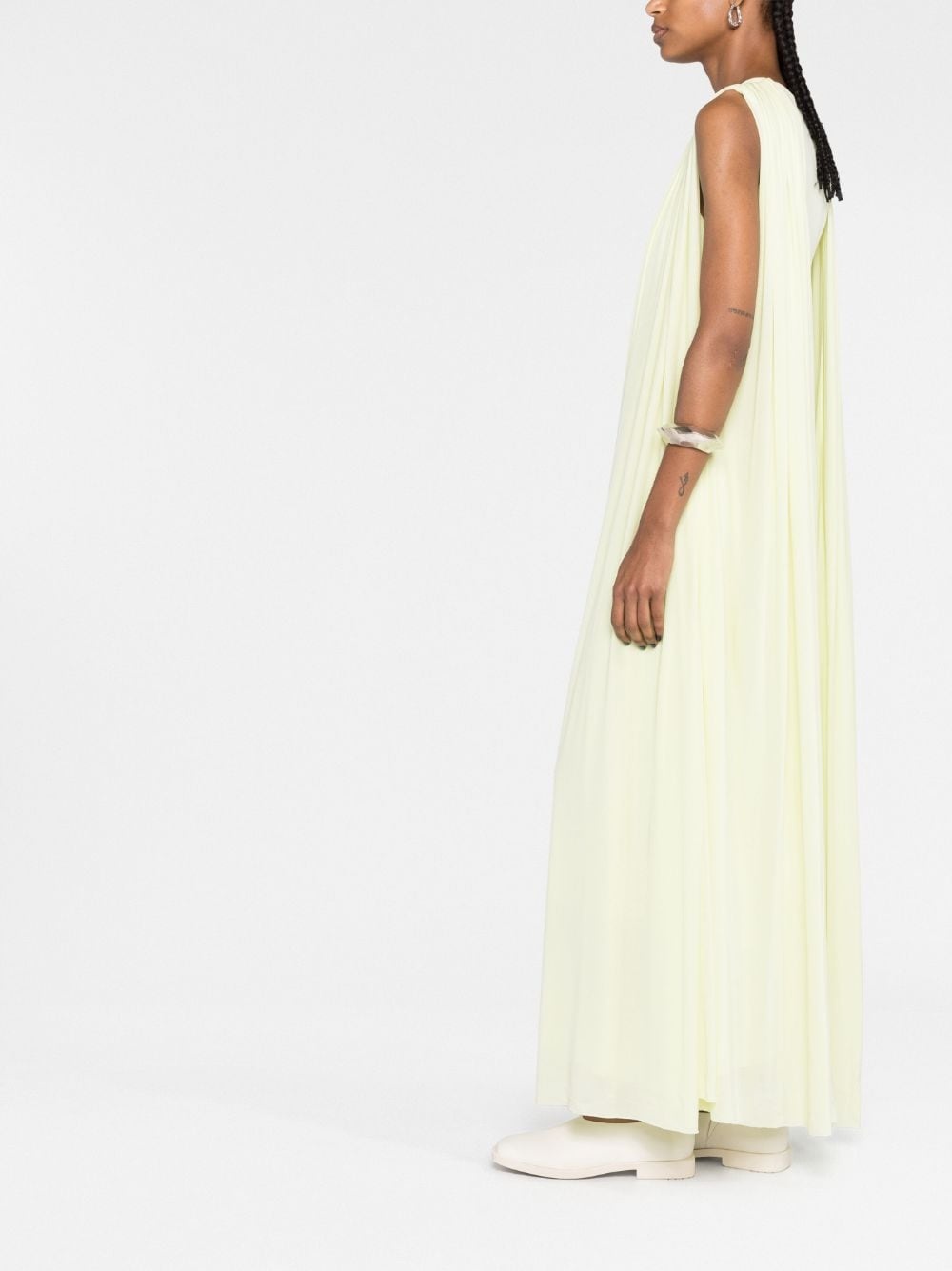 draped maxi dress - 6