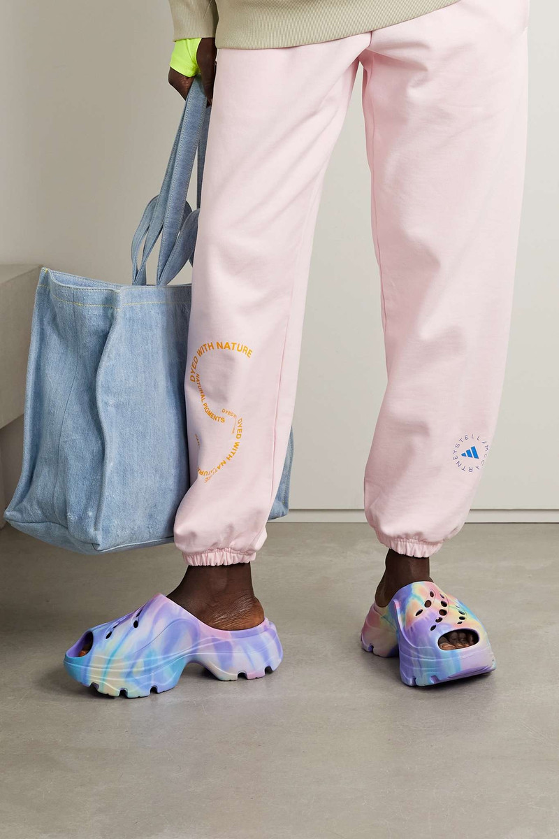 adidas Cutout printed foam clogs outlook