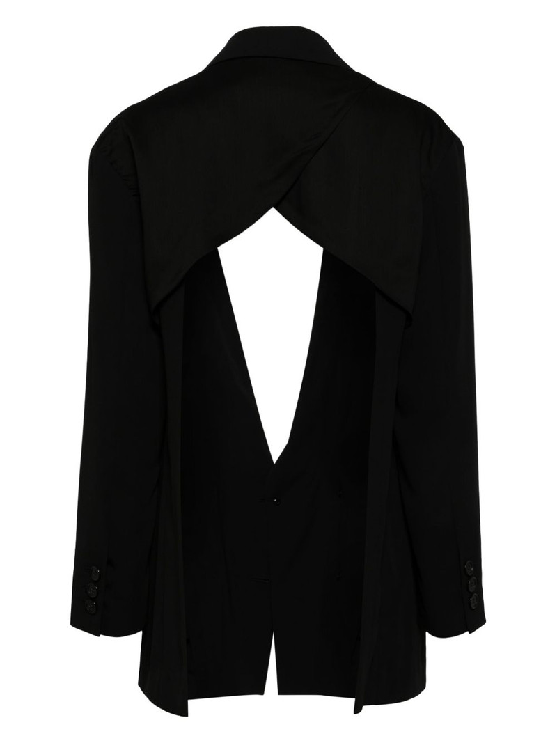 UNDERCOVER asymmetric double-breasted blazer outlook