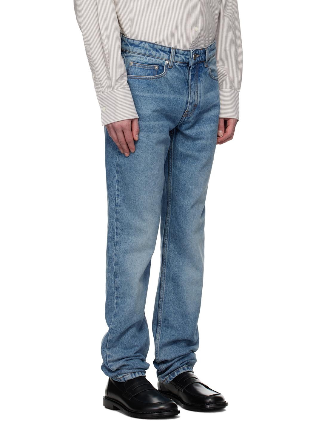 Blue Cotton Classic Fit Jeans - 2