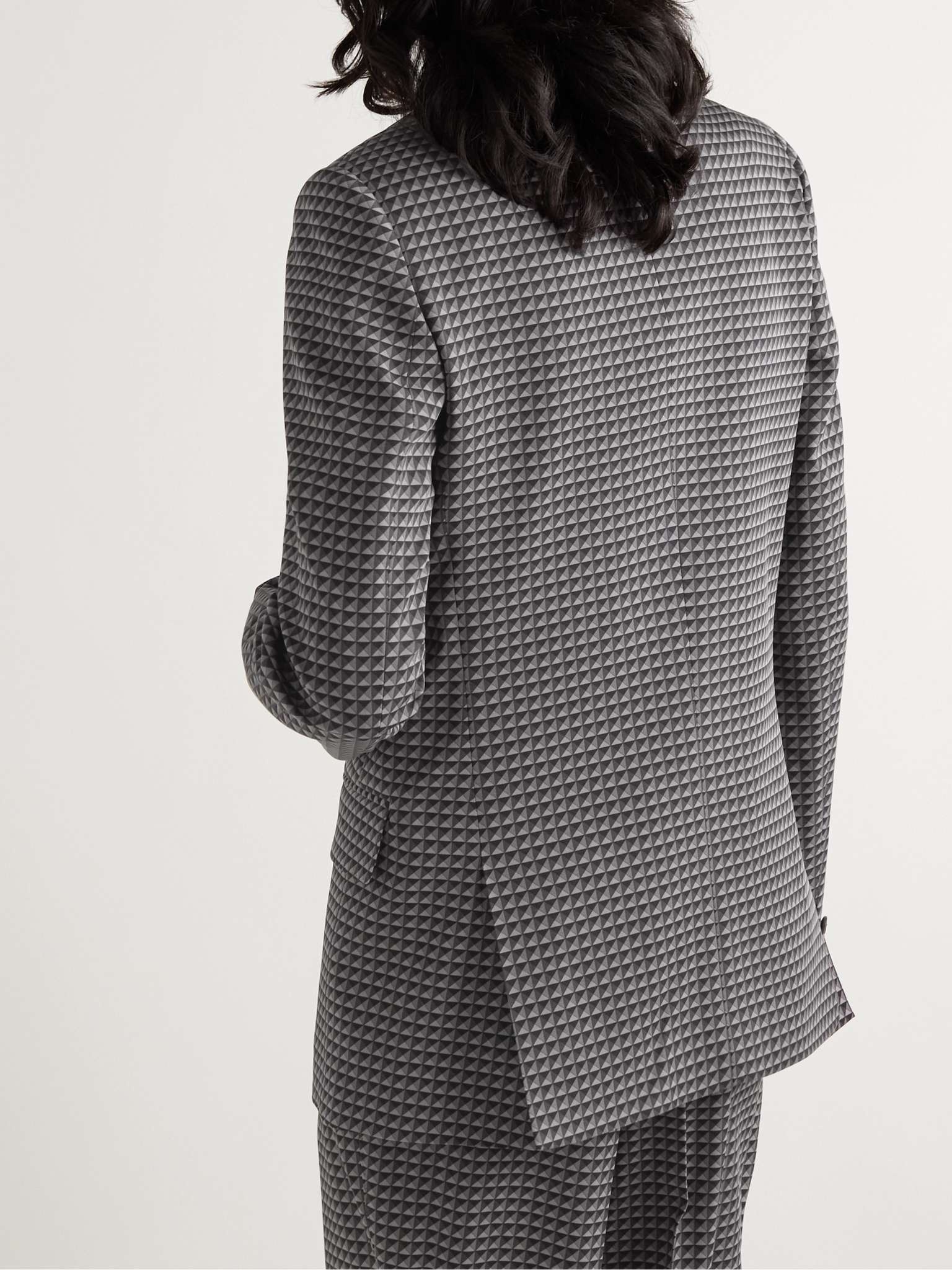 Printed Wool Blazer - 4