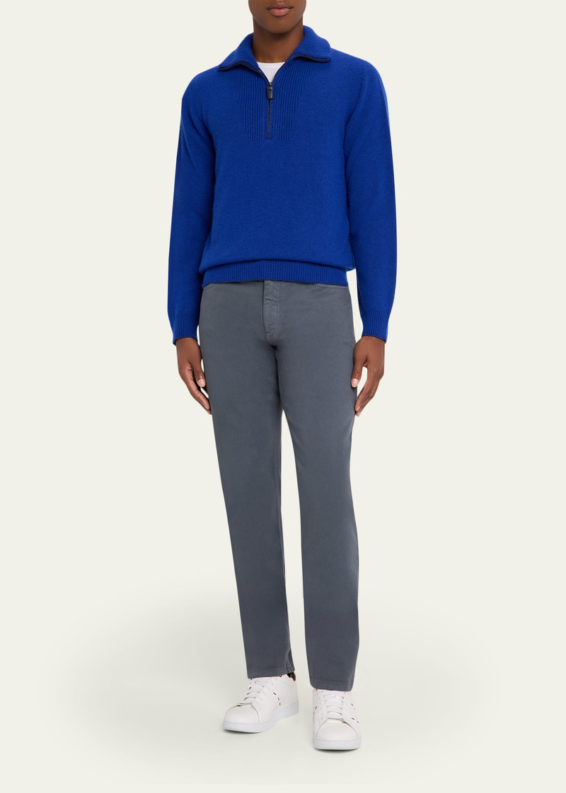 Brioni Men's Cashmere and Silk Knit Half-Zip Sweater outlook