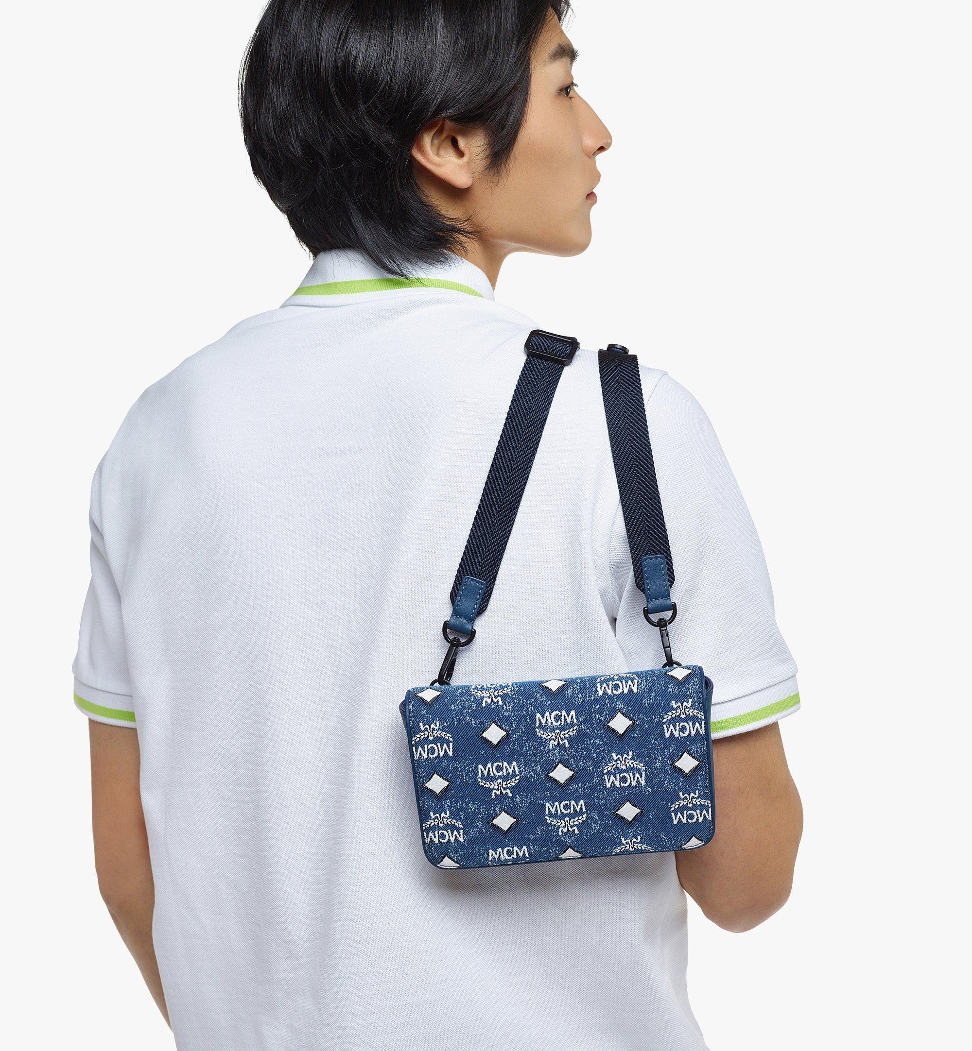 Aren Camera Bag in Vintage Denim Jacquard - 7