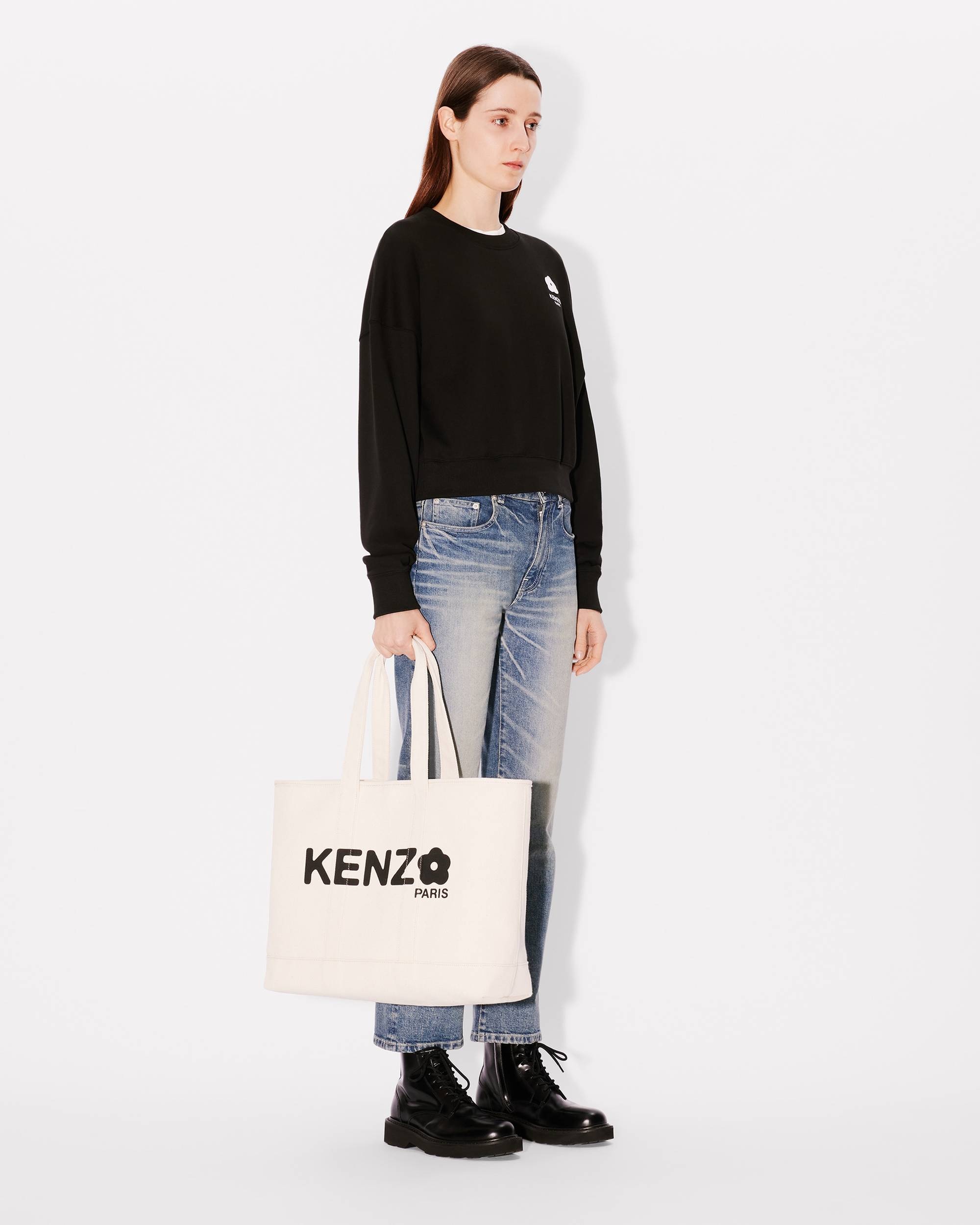 'KENZO Utility' large tote bag in canvas - 4