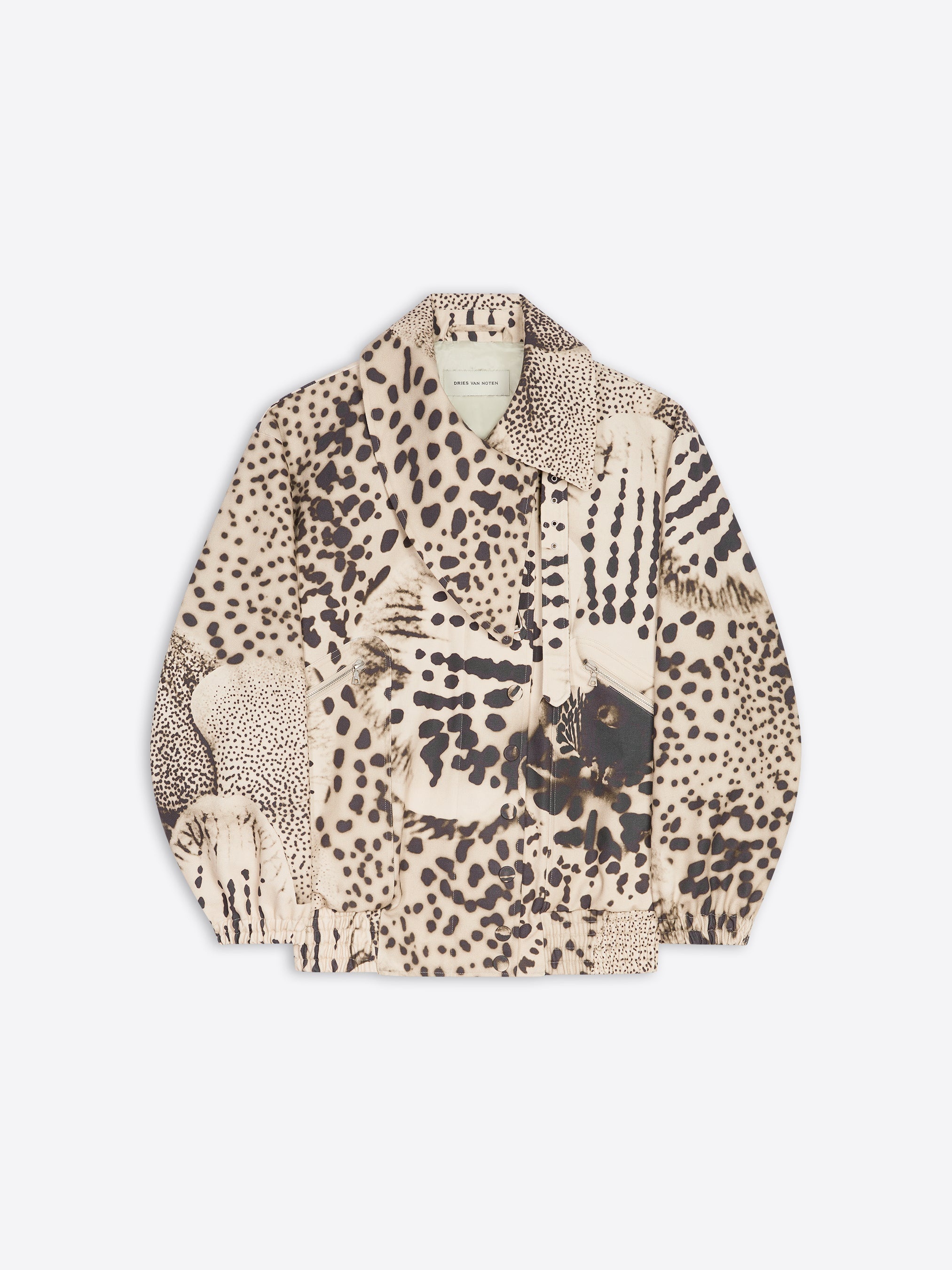 PRINTED COTTON BOMBER - 1