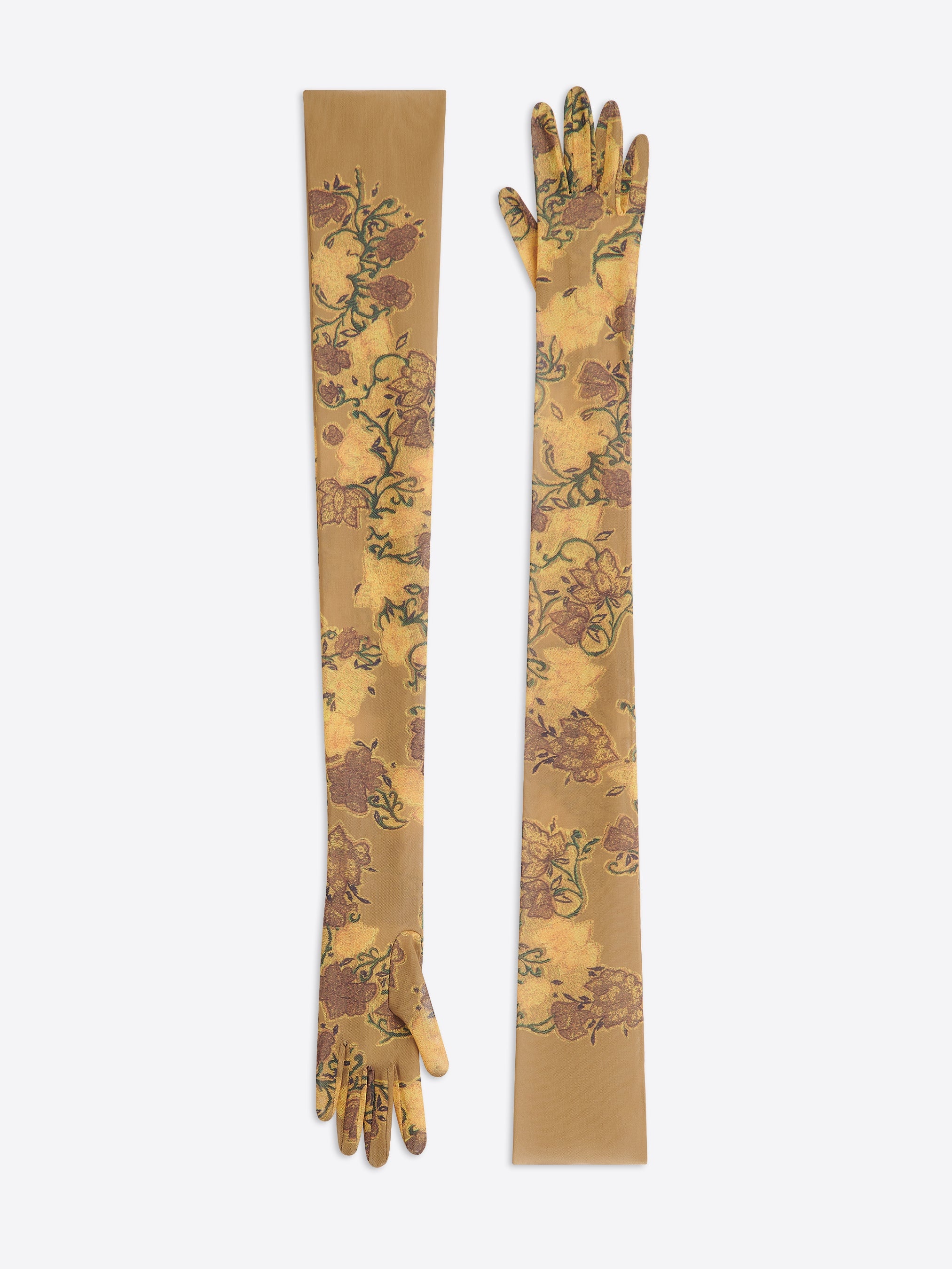 FLORAL MESH GLOVES - 3