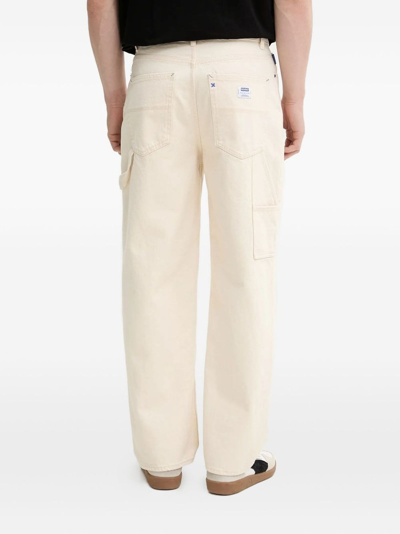 HUGO utility-pocket straight-leg jeans outlook