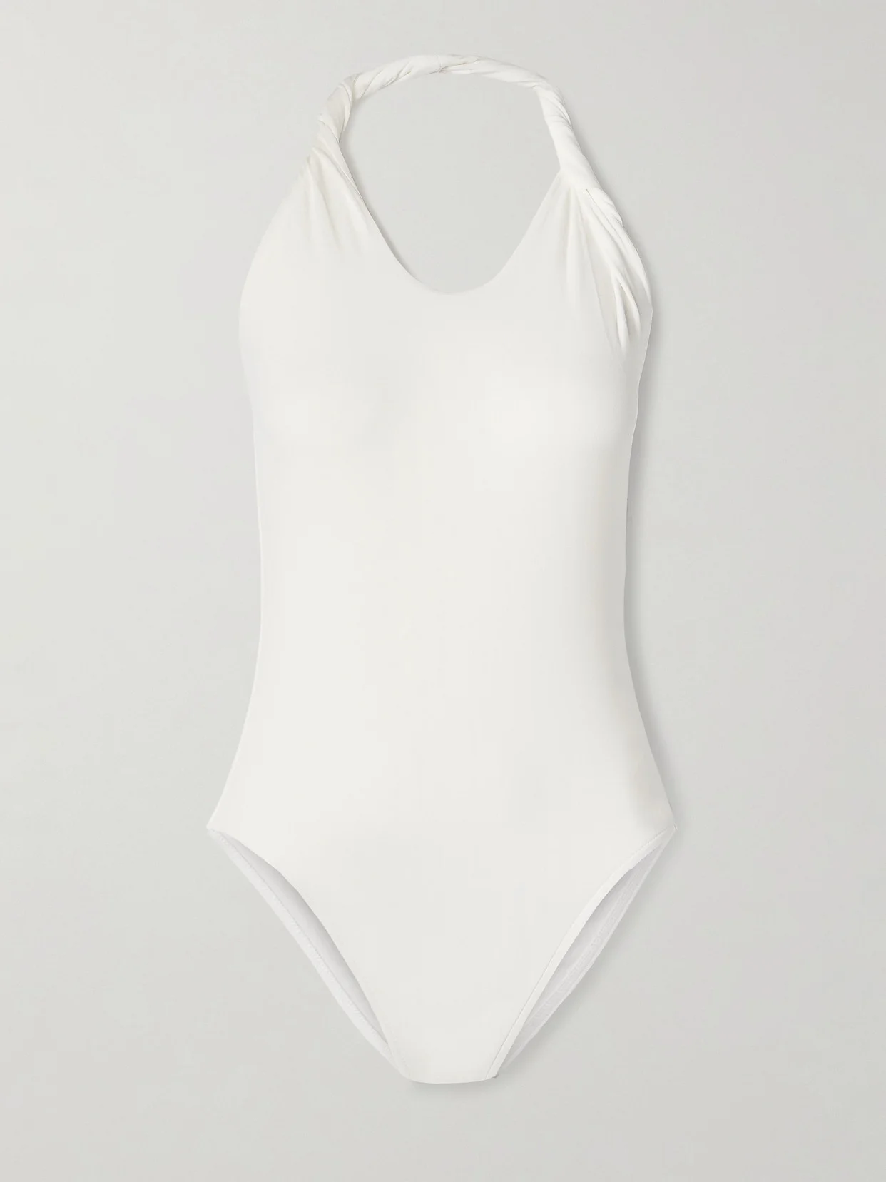 Enya Twisted Stretch-jersey Halterneck Bodysuit - 1