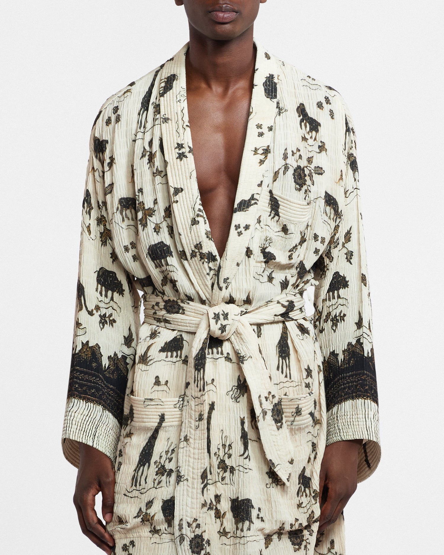 Story-Print Kimono - 5