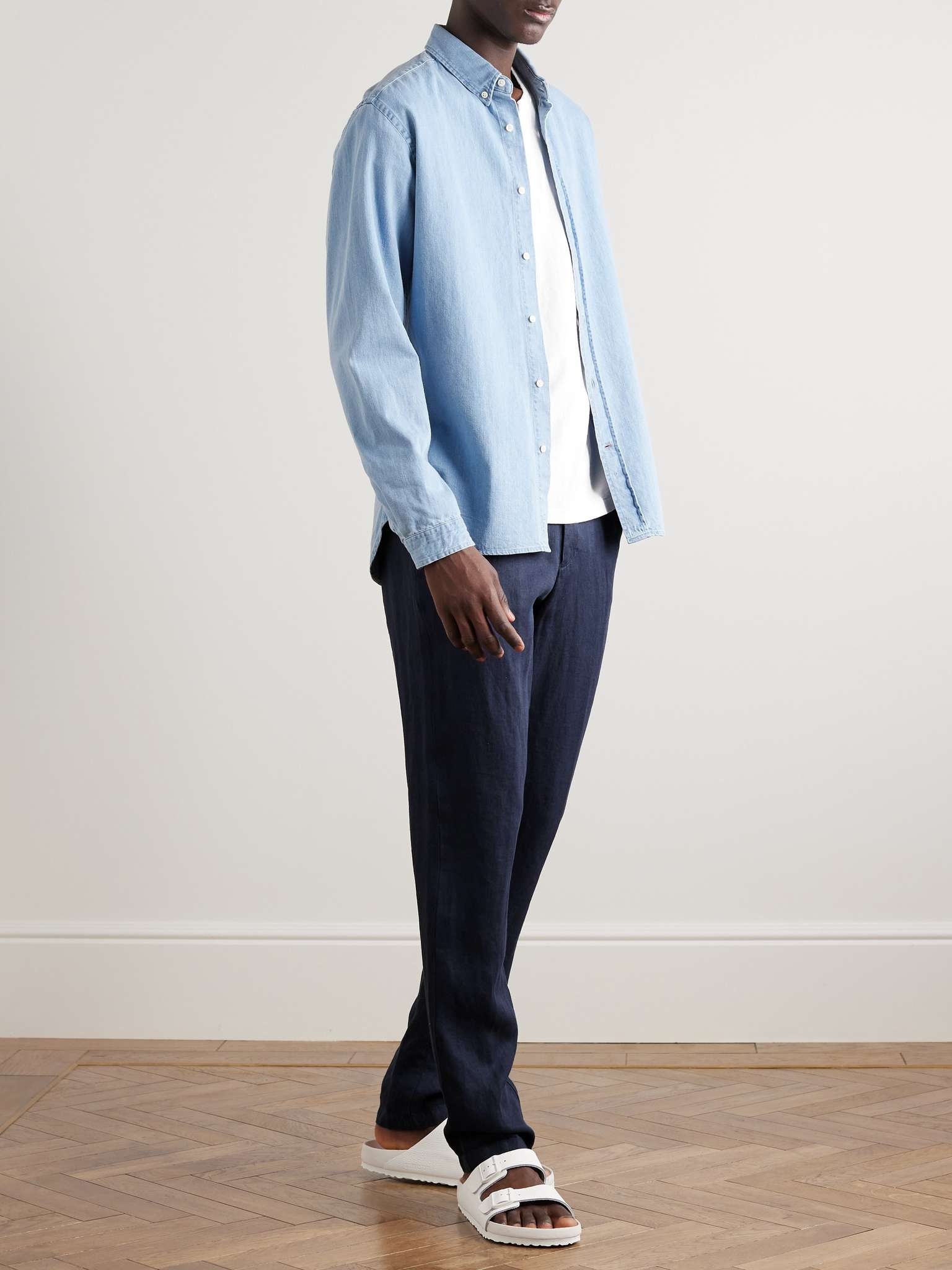 Griffon Slim-Fit Linen Trousers - 2