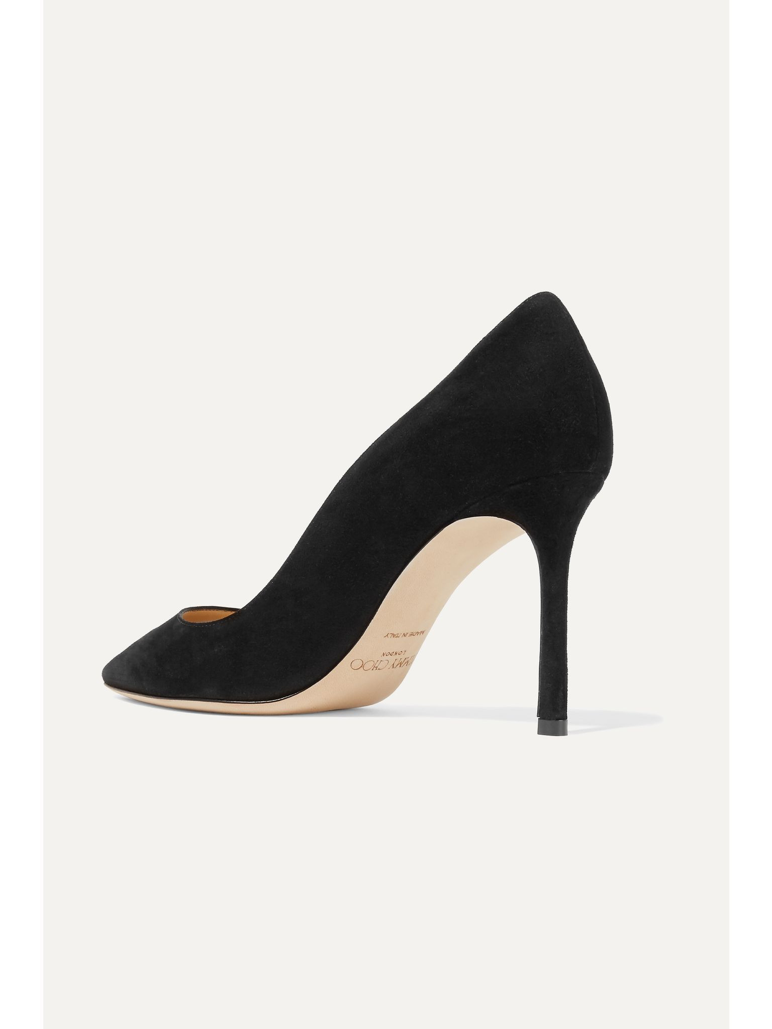 Romy 85 suede pumps Black - 3