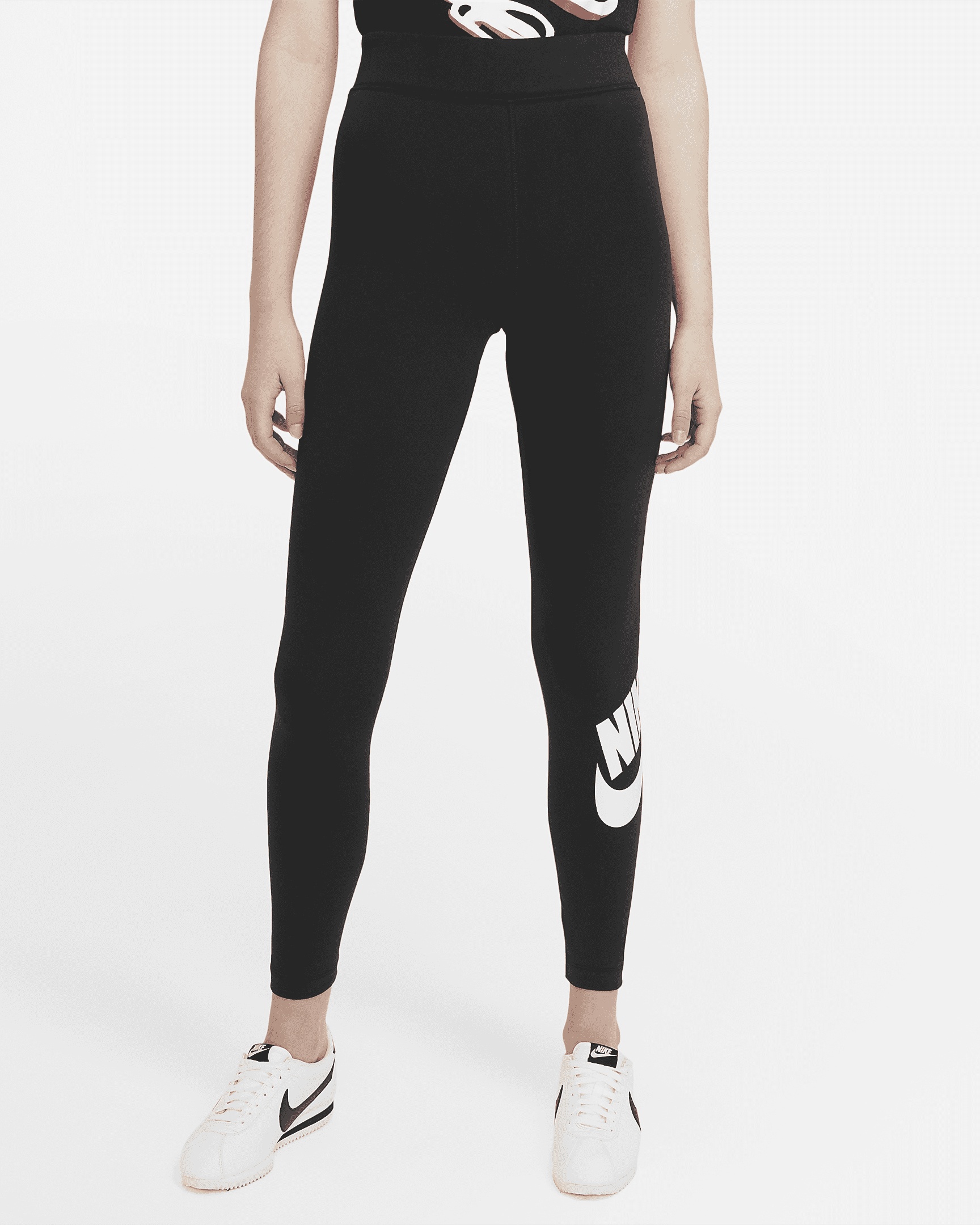 Nike Sportswear Essential Women's High-Waisted Logo Leggings - 1