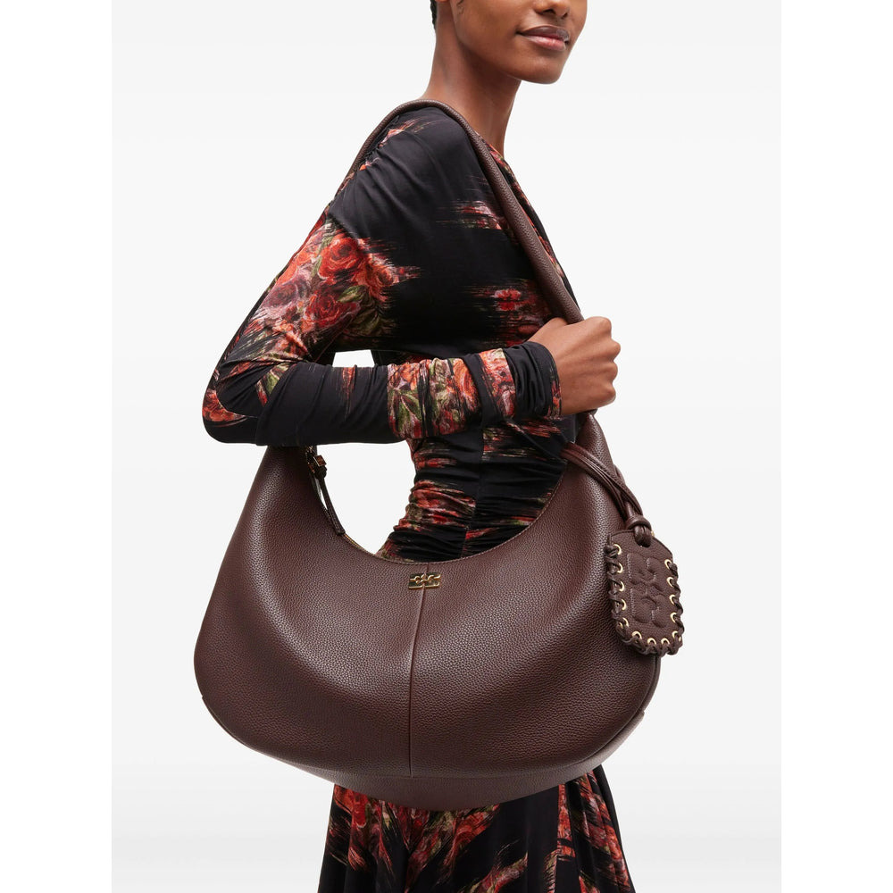 Ganni Brown Tote Bags Women - 2