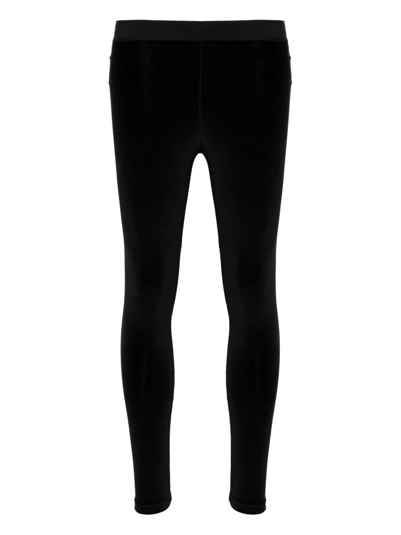 lustrous velour signature leggings 1