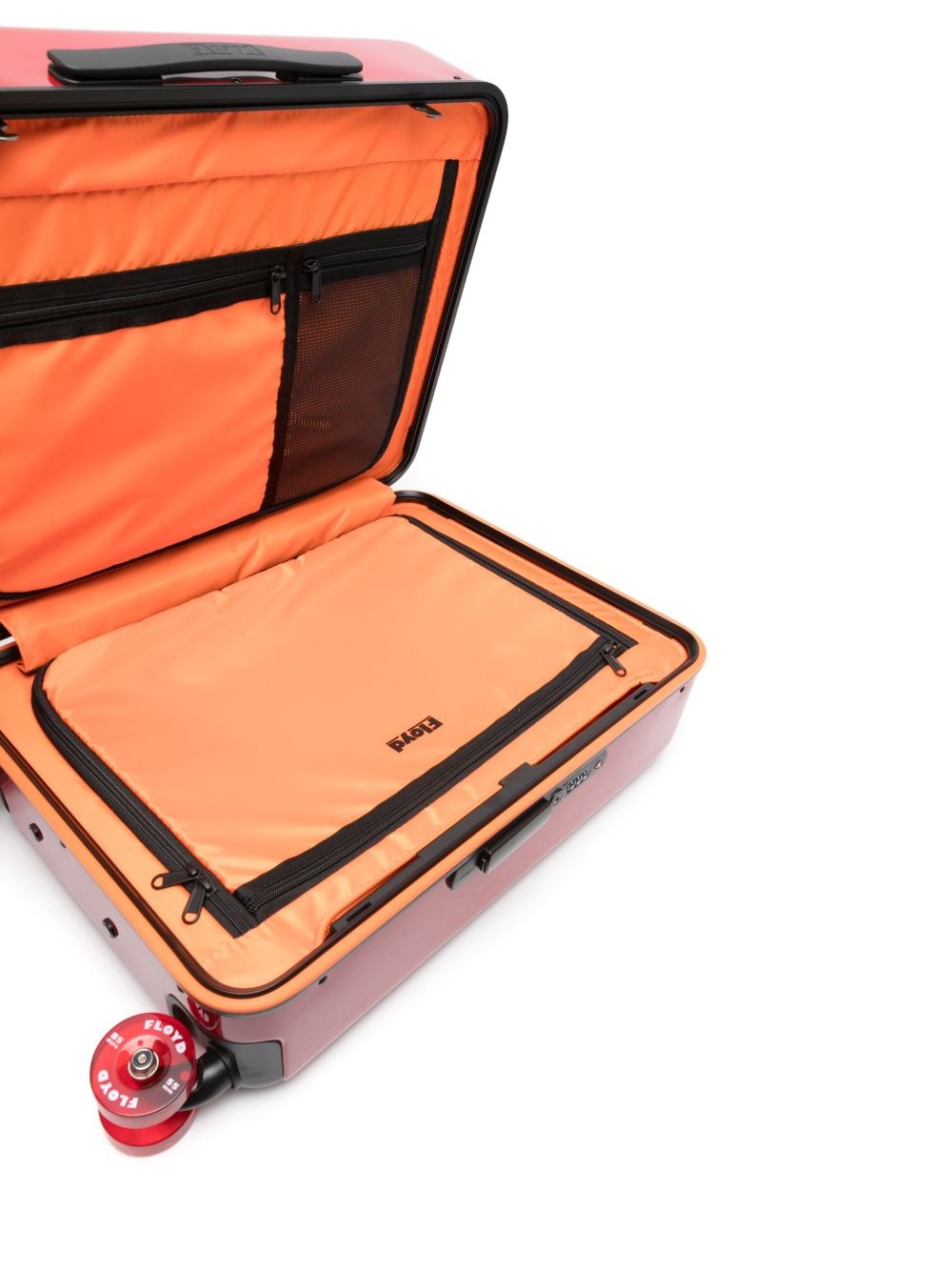logo-tape cabin luggage bag - 4