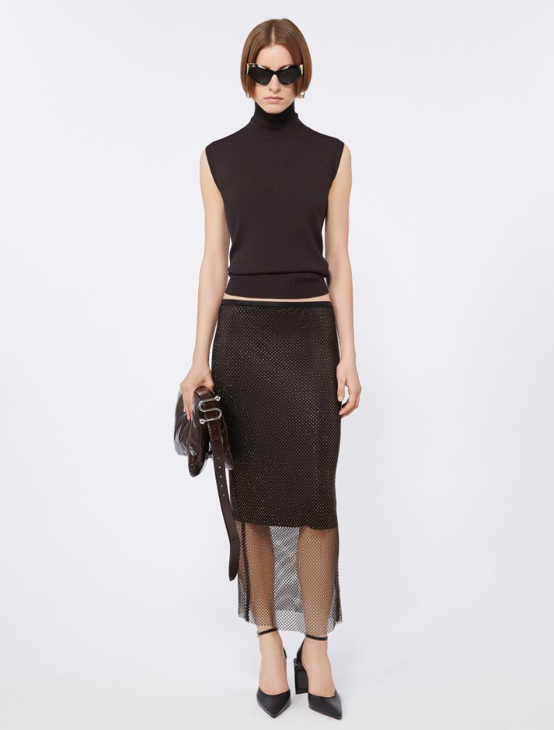 Sportmax Midi skirt with rhinestones outlook