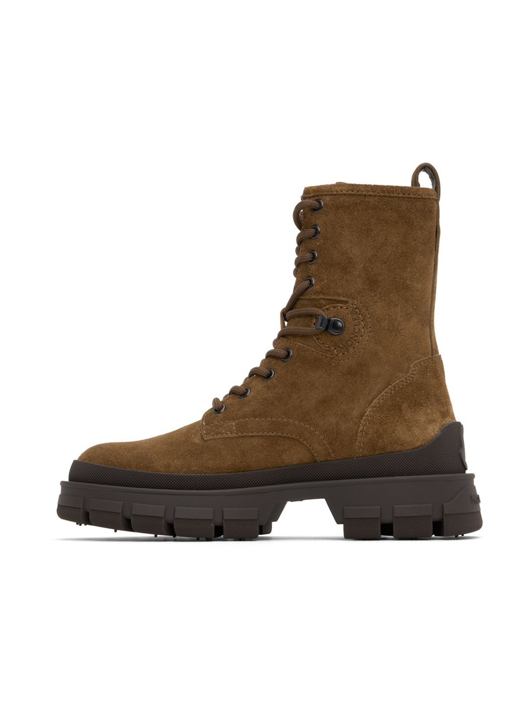 Brown Hevea Suede Lace-Up Boots - 3