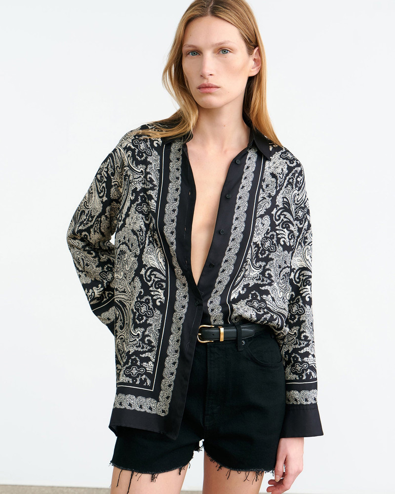 NILI LOTAN ALFIE SILK SHIRT outlook
