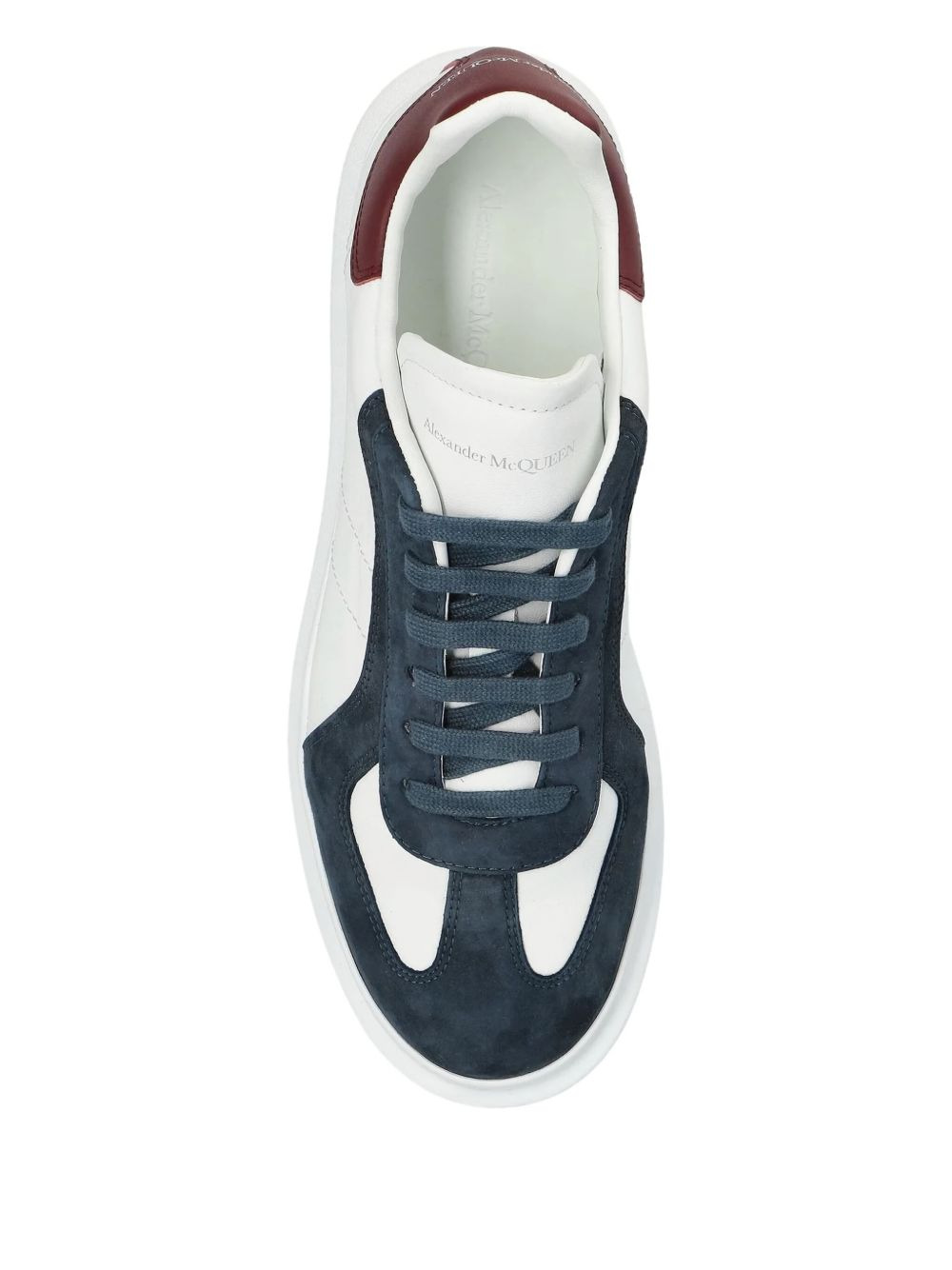 panelled lace-up sneakers - 3
