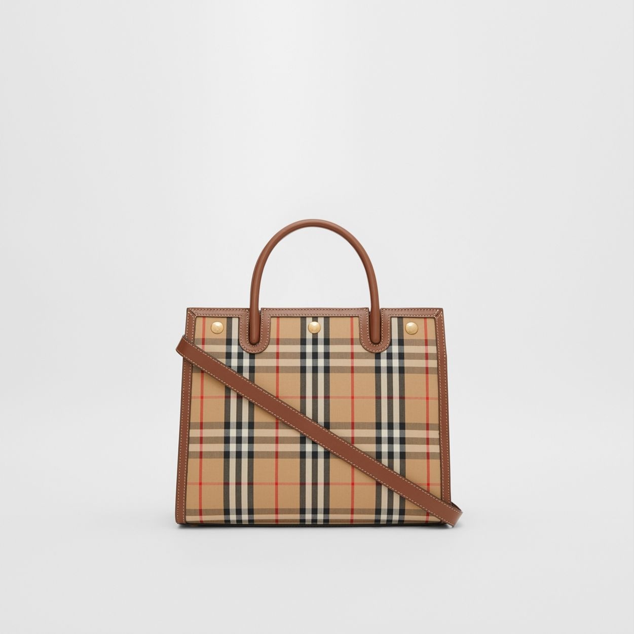 Mini Vintage Check Two-handle Title Bag - 8