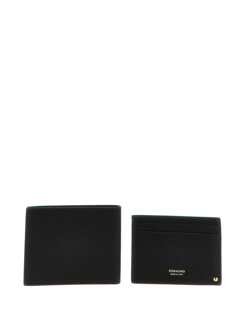 FERRAGAMO Gancio wallet + card holder set outlook